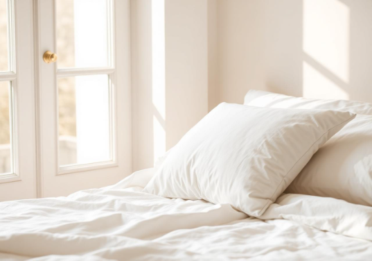 Cama confortável simbolizando um sono de qualidade após o tratamento do ronco e da apneia do sono.